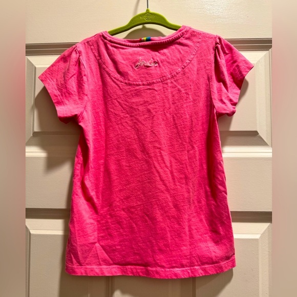 Joules EUC SZ 6 Pink T-Shirt with heart pocket - Picture 3 of 5